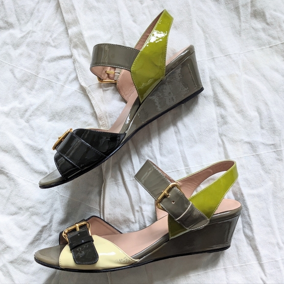 Anyi Lu 'Daisy' Colorblock Wedges - Picture 3 of 11